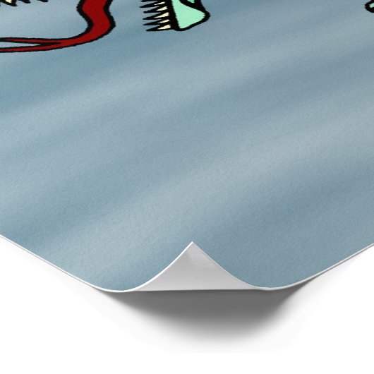 Seegefahrene Poster (Ecke)