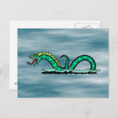 Seegefahrene Postkarte (Vorne/Hinten)