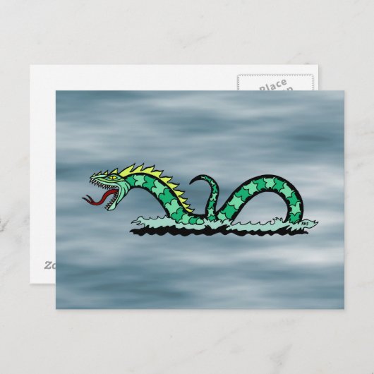 Seegefahrene Postkarte (Vorne/Hinten)