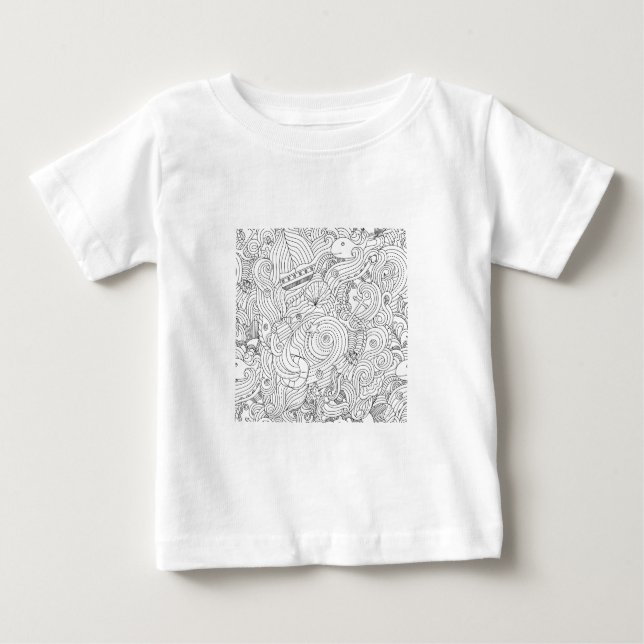 Seegekritzel Baby T-shirt (Vorderseite)