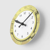 Seegeschenk: Öffnung von einem Segelschiff oder Runde Wanduhr (Winkel)