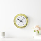 Seegeschenk: Öffnung von einem Segelschiff oder Runde Wanduhr (Zuhause)