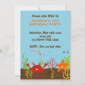 Seegeschöpf-12x18 Party Einladung (Vorderseite)