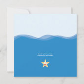 Seegeschöpf-Babyparty-Einladung Einladung (Rückseite)