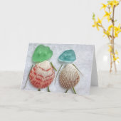 Seeglais-Muscheln Karte (Gelbe Blume)