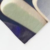 Seeglas, blaues Aquagrün der Strandglastonwaren Fleecedecke (Ecke)