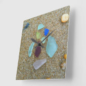 Seeglas-Gruppe Quadratische Wanduhr (Winkel)