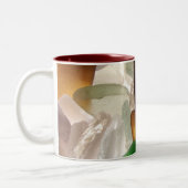 Seeglas oder Strand-Glaskaffee-oder Tee-Tasse Zweifarbige Tasse (Links)