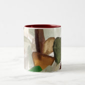 Seeglas oder Strand-Glaskaffee-oder Tee-Tasse Zweifarbige Tasse (Mittel)