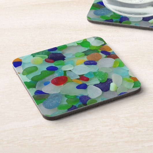 Seeglas, StrandglasFoto-Untersetzer Untersetzer (Linke Seite)