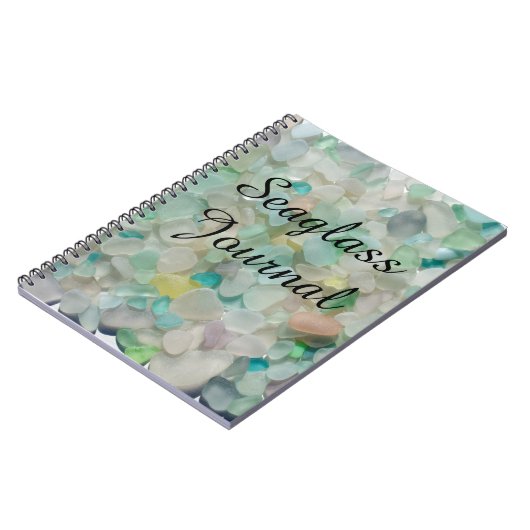 Seeglas, Strandglaskunst-Foto Notizblock (Linke Seite)