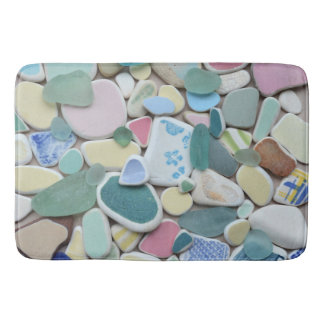 Seeglas, StrandglasPASTELLBLAUES, grün, Aqua Badematte