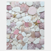 Seeglas, Strandglastonwarenrosa-Muschelpastell