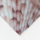 Seeglas, Strandglastonwarenrosa-Muschelpastell Fleecedecke (Ecke)