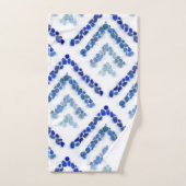 Seeglas - Treeometric - Blau Badhandtuch Set (Handtuch)