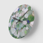 Seeglas vom Ozean Runde Wanduhr (Winkel)