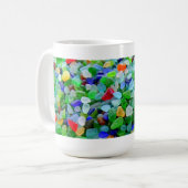 Seeglas-Wandgemälde Kaffeetasse (Vorderseite Links)