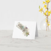 Seeglasanmerkungs-Karte Karte (Gelbe Blume)