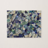 Seeglasaqua und blaues Foto Puzzle (Horizontal)