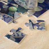 Seeglasaqua und blaues Foto Puzzle (Seite)