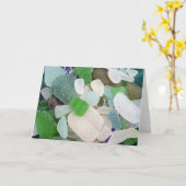 Seeglasgruß Karte (Gelbe Blume)