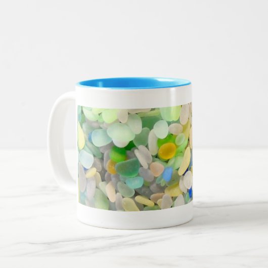 Seeglaskaffee-Tasse Zweifarbige Tasse (Vorderseite Links)