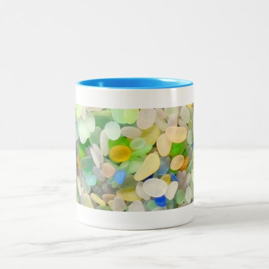 Seeglaskaffee-Tasse Zweifarbige Tasse (Mittel)