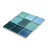 Seeglasmosaik-Keramikfliese ~ trivet oder Fliese (Seite)