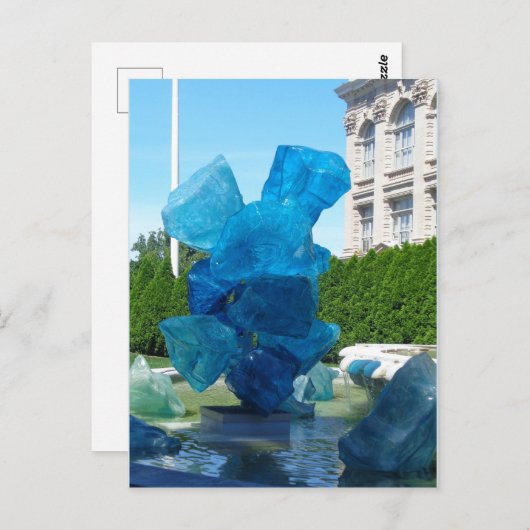 Seeglaßstatue Postcard Postkarte (Vorne/Hinten)