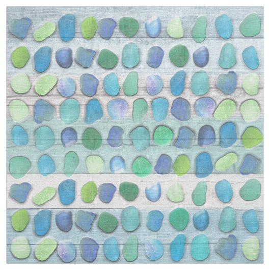 Seeglasstrand-Treibholz Stoff (Muster)