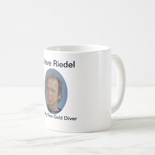 Seegoldtaucher Steve Riedel-Bering auf Tasse (VorderseiteRechts)