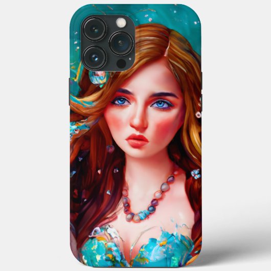 Seegöttin Nymph Siren Meerjungfrau Case-Mate iPhone Hülle (Rückseite)