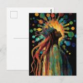 Seegöttin Postkarte (Vorne/Hinten)