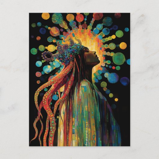 Seegöttin Postkarte (Vorderseite)