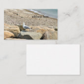 Seegras auf Felsen am Strand Visitenkarte (Vorne/Hinten)