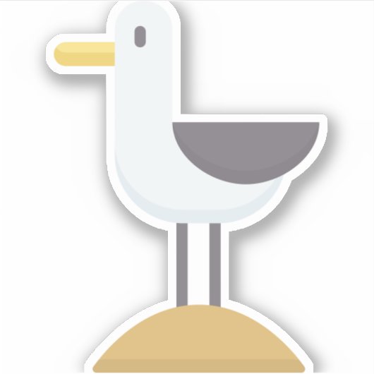 Seegras Aufkleber (Vorderseite)