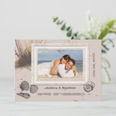 Seegras-Foto-Mitteilung/Einladung Einladung (Stehend Vorderseite)