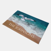 Seegras über dem Meeresufer Fußmatte (Schrägansicht)