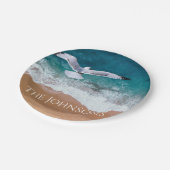 Seegras über dem Meeresufer Pappteller (Schrägansicht)