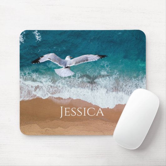 Seegras über der Meeresküste Mousepad (Mit Mouse)