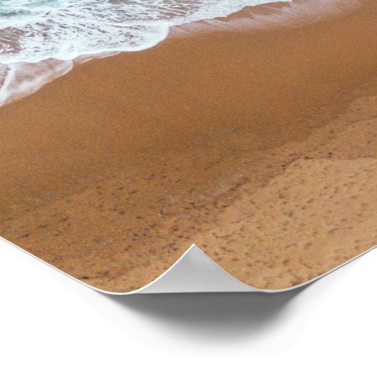 Seegras über der Meeresküste Poster (Ecke)