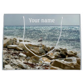 Seegras und Seeschiffe Große Geschenktüte (Vorderseite)