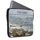 Seegras und Seeschiffe Laptopschutzhülle (Vorne Rechts)