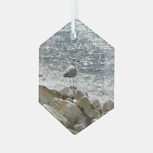 Seegrund Ornament Aus Glas (Vorderseite Links)