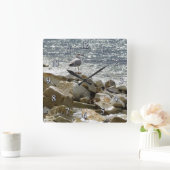 Seegrund Quadratische Wanduhr (Zuhause)