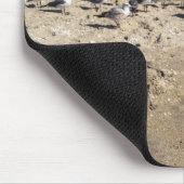 Seegügel nehmen die Beach Mousepad (Ecke)