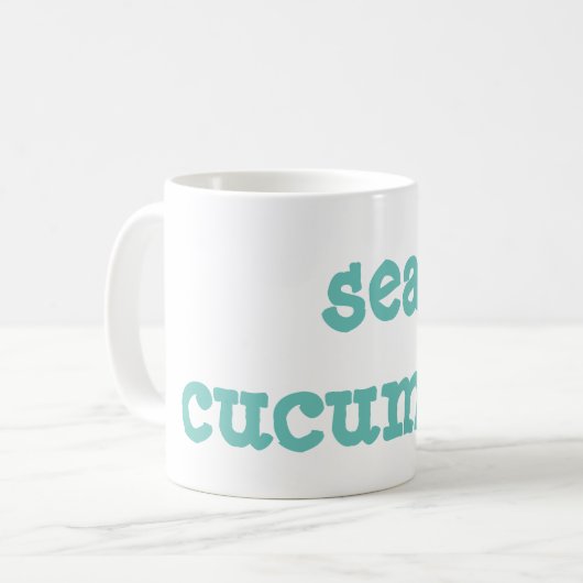 Seegurke Kaffeetasse (Vorderseite Links)