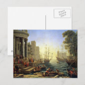 Seehafen an der Einschiffung von St. Ursula Postkarte (Vorne/Hinten)