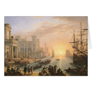 Seehafen an Sonnenuntergang, 1639