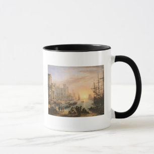 Seehafen an Sonnenuntergang, 1639 Tasse